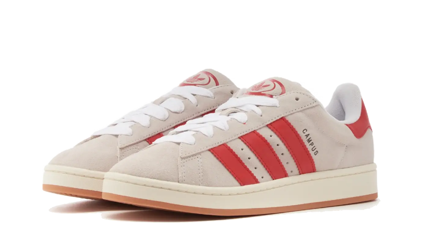 Adidas Campus 00s Crystal White Better Scarlet