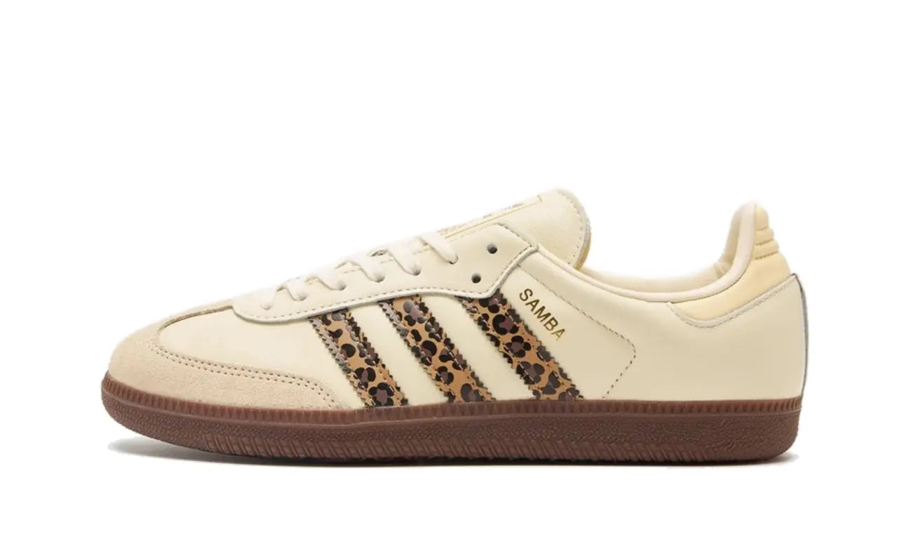 Adidas Samba OG GS Leopard Cream White