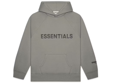 Fear of God Essentials Hoodie Applique Logo FW20 Cement
